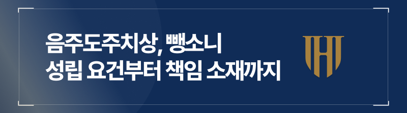 음주도주치상, 음주운전뺑소니 성립 요건부터 책임 소재까지